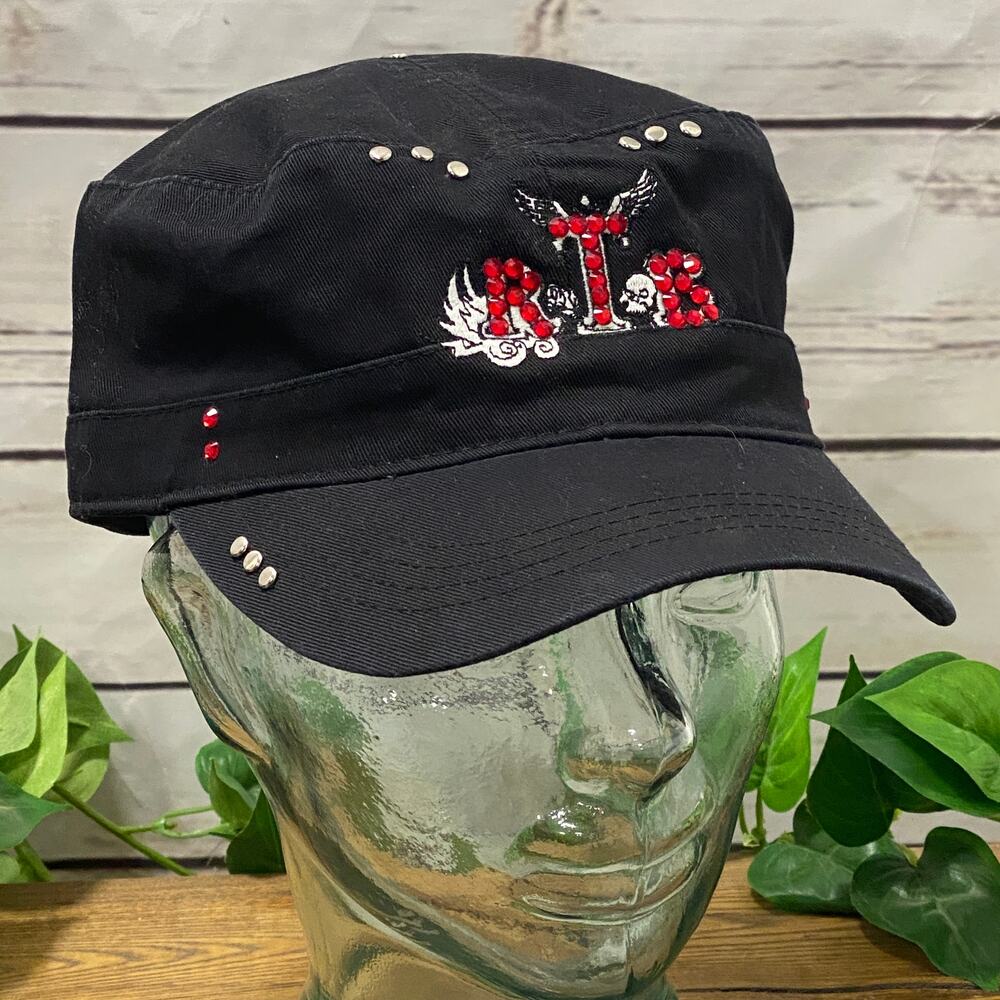 RTB Real Tough Babe Black Baseball Cap Hat Biker Babe Motorcycle H001